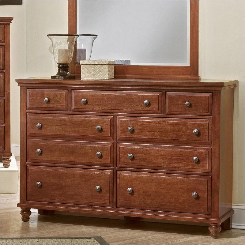 Bb92-002 Vaughan Bassett Furniture Bedford Falls - Cherry Bedroom Furniture Dresser