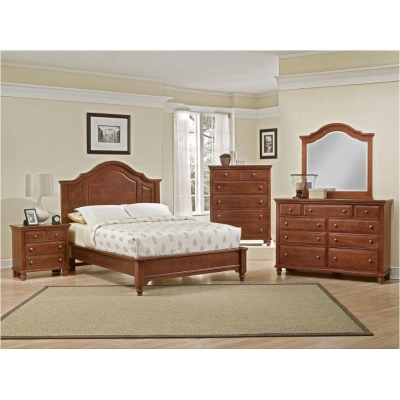 Bb92-559 Vaughan Bassett Furniture Bedford Falls - Cherry Bedroom Furniture Bed