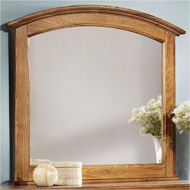 Bb87-446 Vaughan Bassett Furniture Oak River - Harvest Oak Bedroom Furniture Mirror