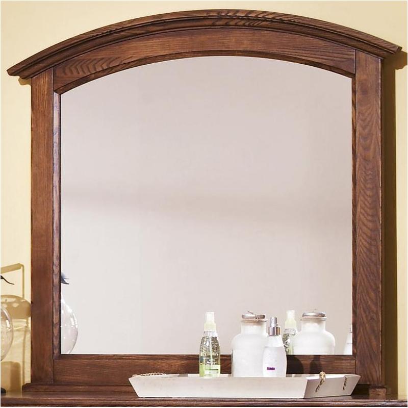 Bb86-446 Vaughan Bassett Furniture Oak River - Brownstone Oak Bedroom Furniture Mirror