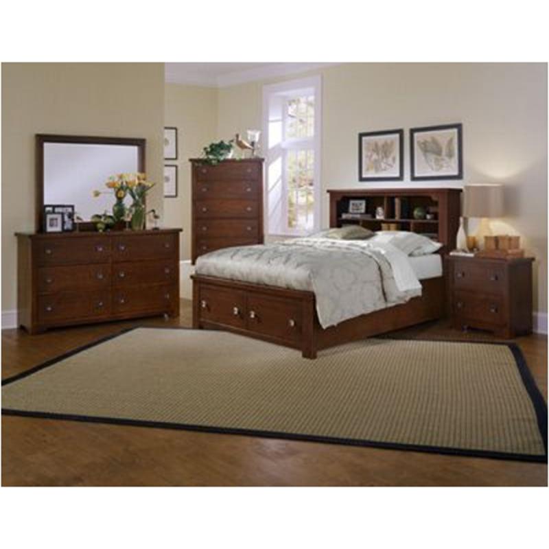 Bb25-515-st Vaughan Bassett Furniture Lifestyle - Dark Cherry Bedroom Furniture Bed