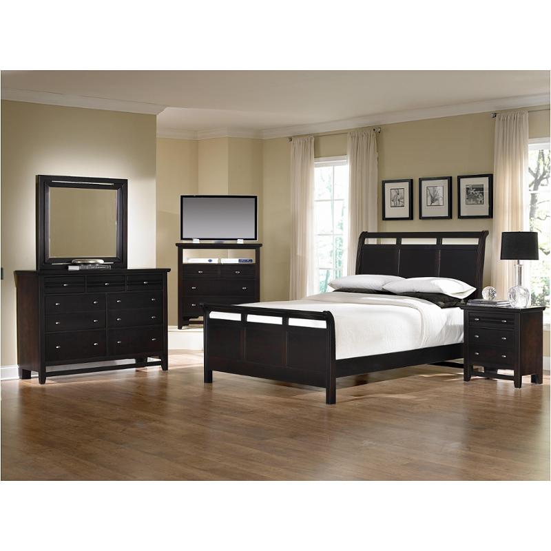 Bb80-551 Vaughan Bassett Furniture Natural Lifestyles - Merlot Bedroom Furniture Bed