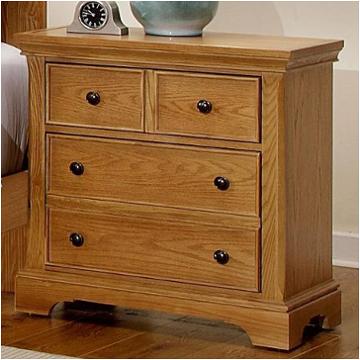 Bb75-226 Vaughan Bassett Furniture Forsyth - Medium Oak Bedroom Furniture Nightstand