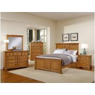 Bb75-558 Vaughan Bassett Furniture Forsyth - Medium Oak Bedroom Furniture Bed