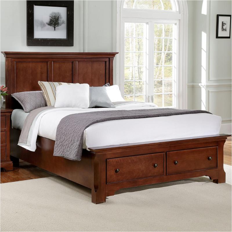 Bb77-558-st Vaughan Bassett Furniture Queen Storage Bed - Cherry
