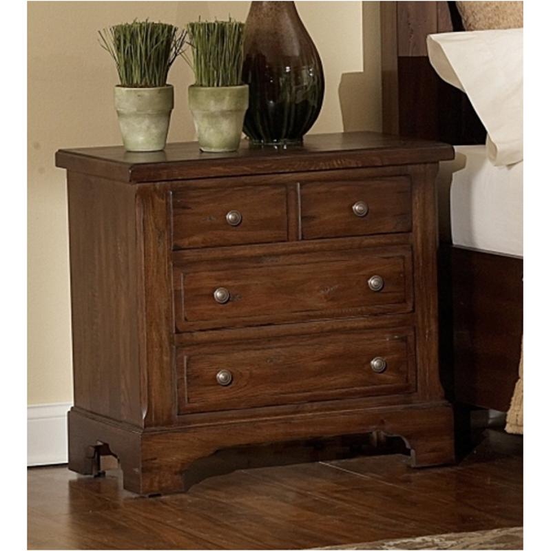 340-227 Vaughan Bassett Furniture American Journey - Dark Tobacco Bedroom Furniture Nightstand