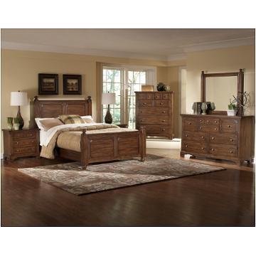 340-558 Vaughan Bassett Furniture American Journey - Dark Tobacco Bedroom Furniture Bed