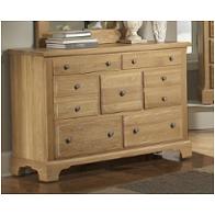 344-002 Vaughan Bassett Furniture American Journey - Light Washed Oak Bedroom Furniture Dresser
