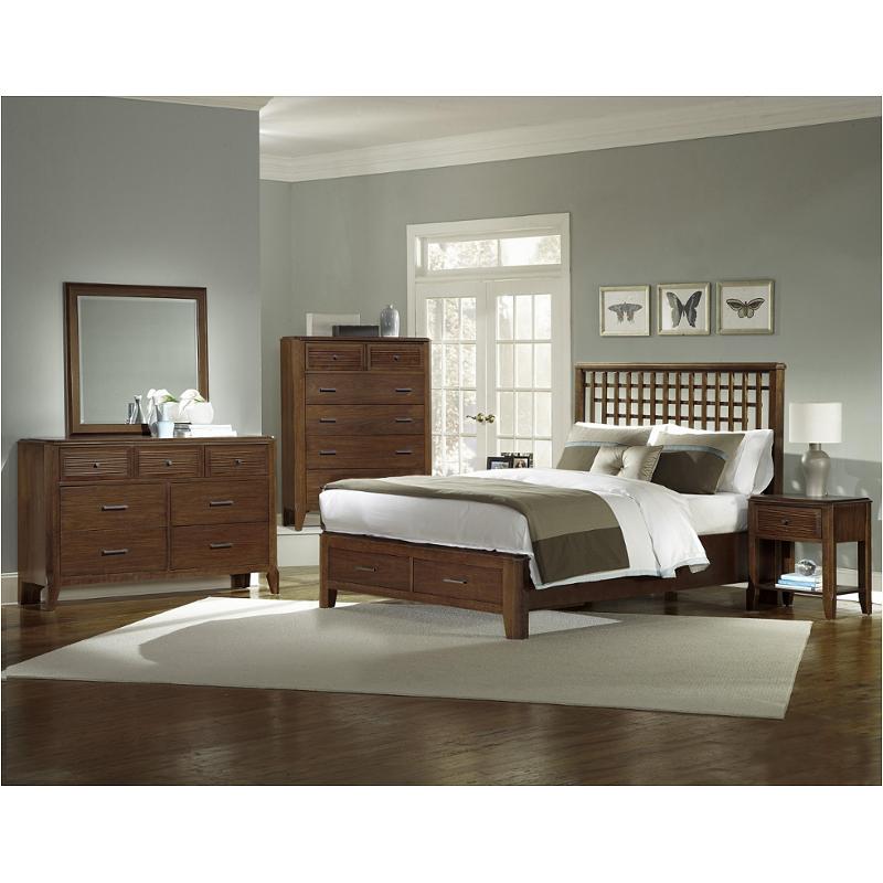 500-669-st Vaughan Bassett Furniture Trends - Cherry And Walnut Bedroom Furniture Bed