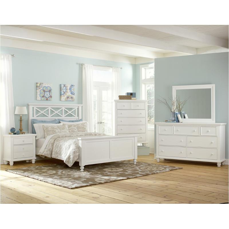 624-558 Vaughan Bassett Furniture Queen Garden Bed - White