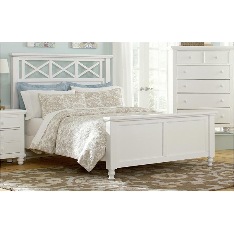 624-668 Vaughan Bassett Furniture Ellington - White Bedroom Furniture Bed