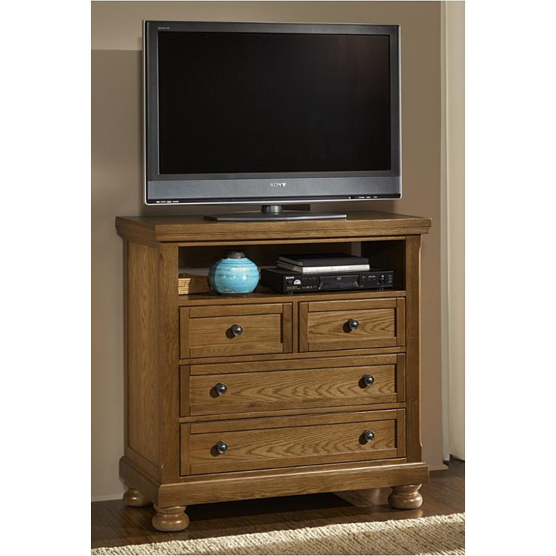 550114 Vaughan Bassett Furniture Entertainment Center Oak