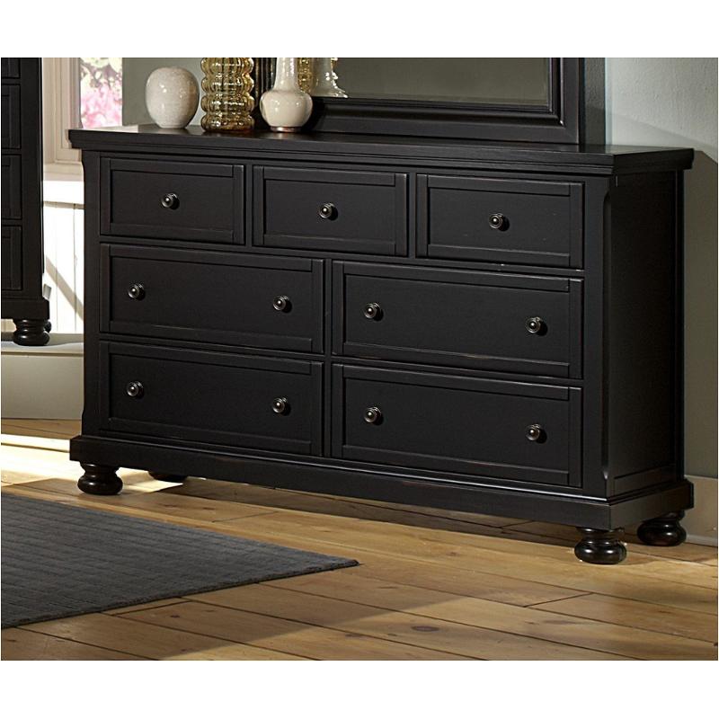 534-002 Vaughan Bassett Furniture Reflections - Ebony Bedroom Furniture Dresser