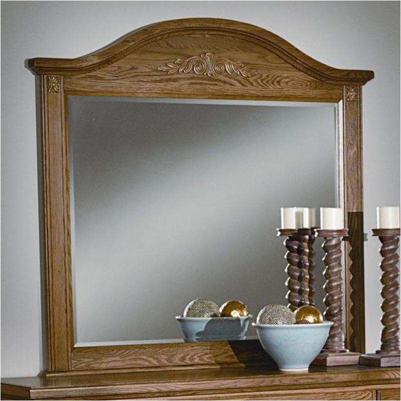 Bb14446 Vaughan Bassett Furniture Arched Mirror Oak