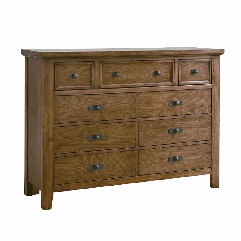 Bb54-004 Vaughan Bassett Furniture Timber Mill - Oak Bedroom Furniture Dresser