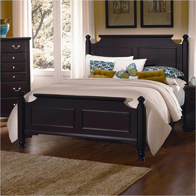 Bb12-557 Vaughan Bassett Furniture Spencer - Merlot Bedroom Furniture Bed