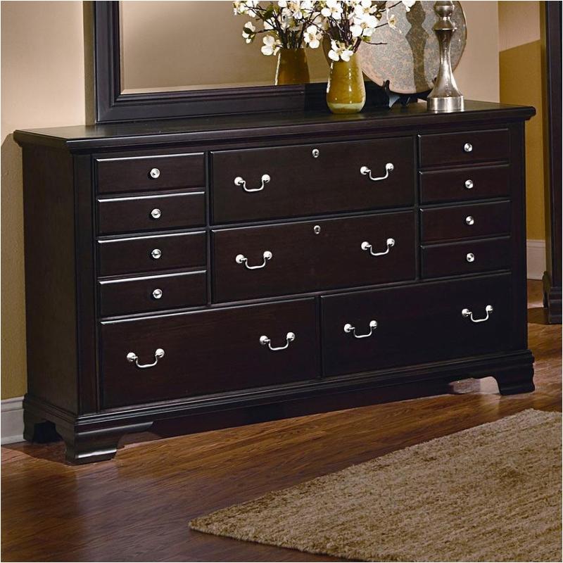 Bb12-002 Vaughan Bassett Furniture Spencer - Merlot Bedroom Furniture Dresser