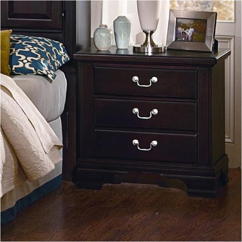 Bb12-226 Vaughan Bassett Furniture Spencer - Merlot Bedroom Furniture Nightstand