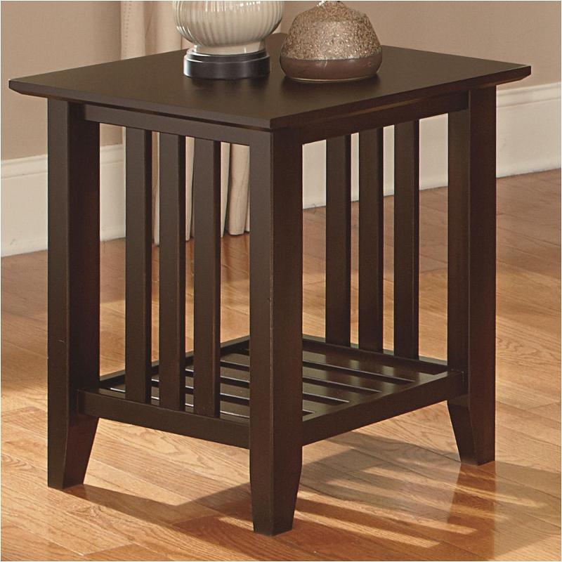 110-050 Vaughan Bassett Furniture Casual - Merlot Living Room Furniture End Table