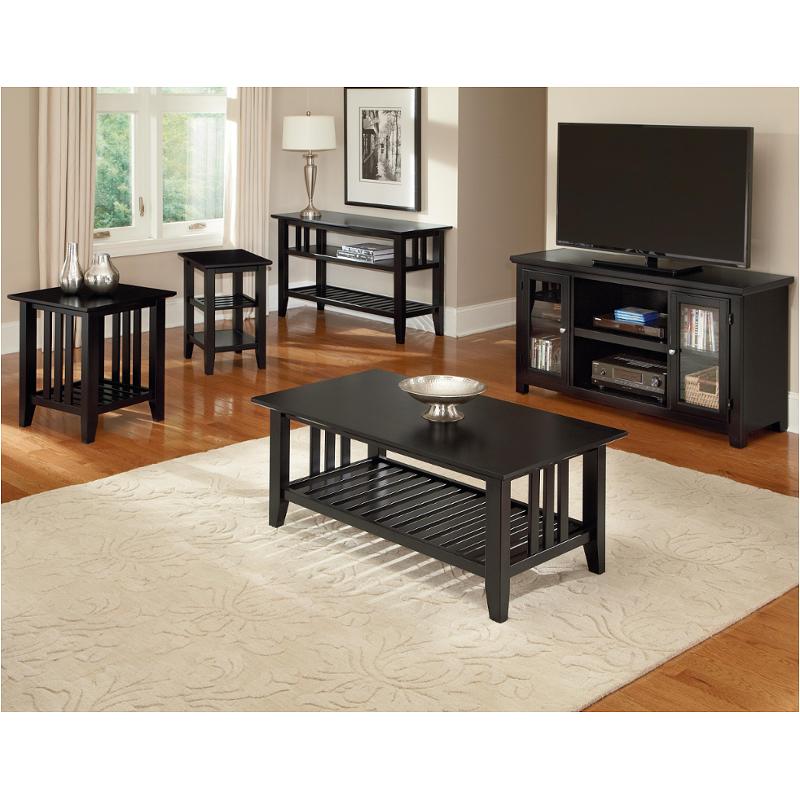 110-016 Vaughan Bassett Furniture Casual - Black Living Room Furniture Cocktail Table