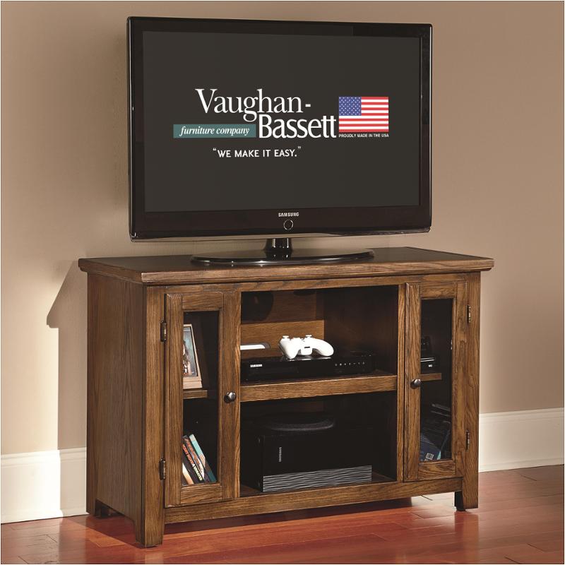 50-449 Vaughan Bassett Furniture Casual - Dark Oak Home Entertainment Furniture Tv Console