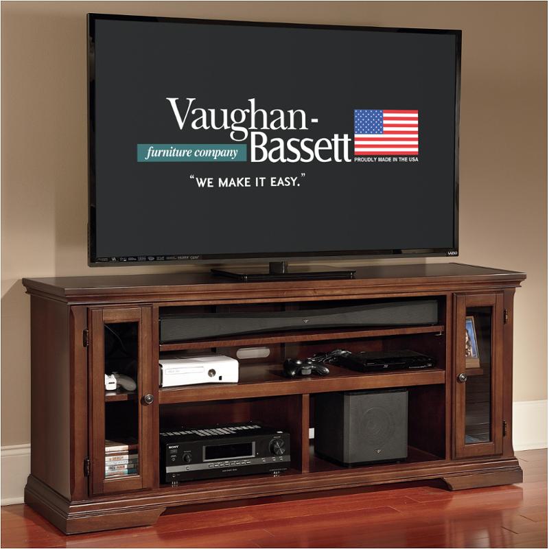 65-651 Vaughan Bassett Furniture Traditional - Cherry Tv Console