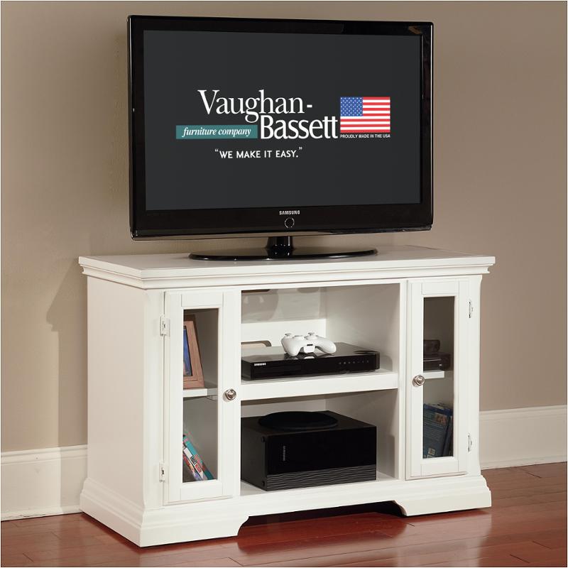 65-444 Vaughan Bassett Furniture Traditional - White Home Entertainment Furniture Tv Console