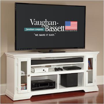 65-654 Vaughan Bassett Furniture Traditional - White Home Entertainment Furniture Tv Console