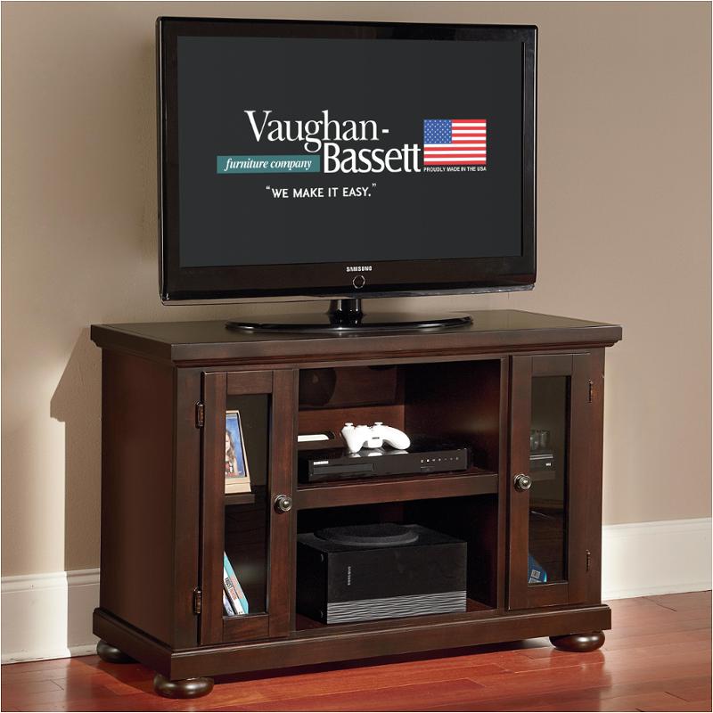 80-440 Vaughan Bassett Furniture Lifestyle - Merlot Home Entertainment Furniture Tv Console