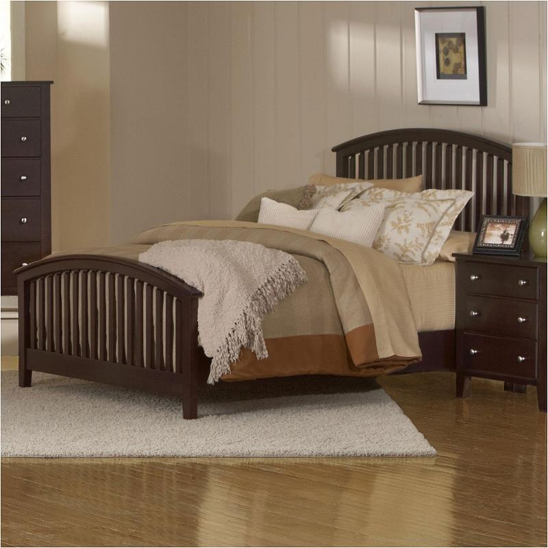 304-559 Vaughan Bassett Furniture Appalachian Hardwood - Merlot Bedroom Furniture Bed