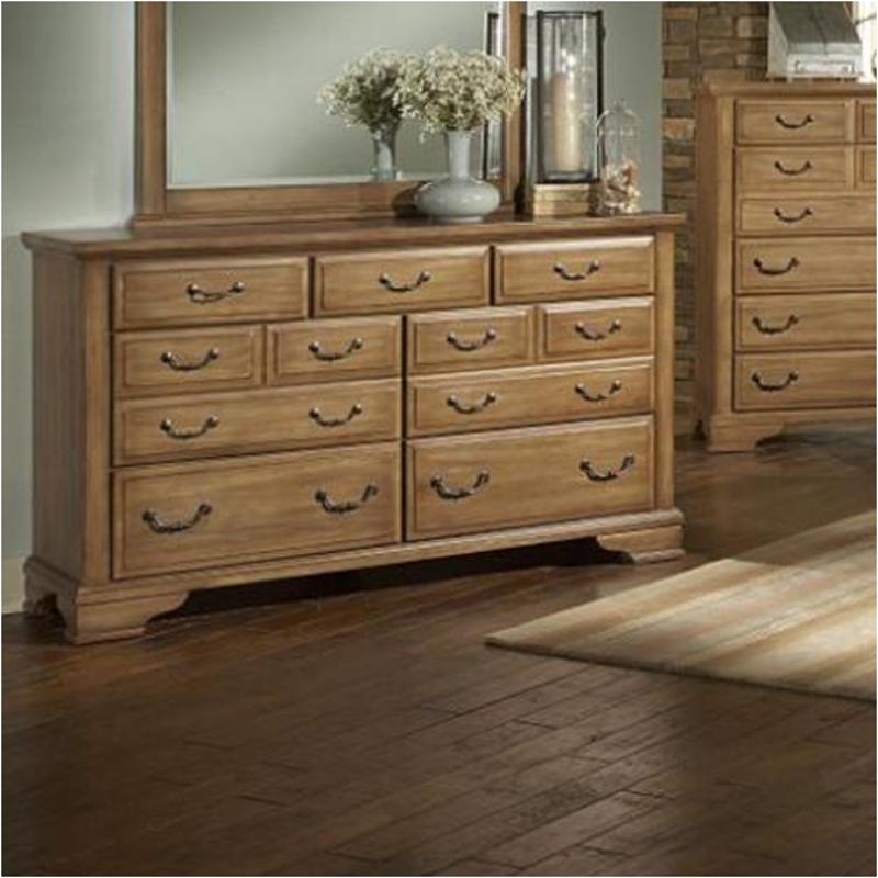 788-002 Vaughan Bassett Furniture Remington - Wheat Bedroom Furniture Dresser
