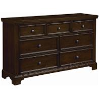 810-002 Vaughan Bassett Furniture Hanover - Dark Cherry Bedroom Furniture Dresser