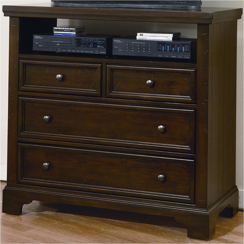 810114 Vaughan Bassett Furniture Media Chest Dark Cherry