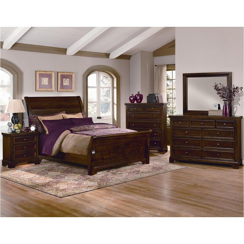 812-663 Vaughan Bassett Furniture Hanover - Cherry Bed