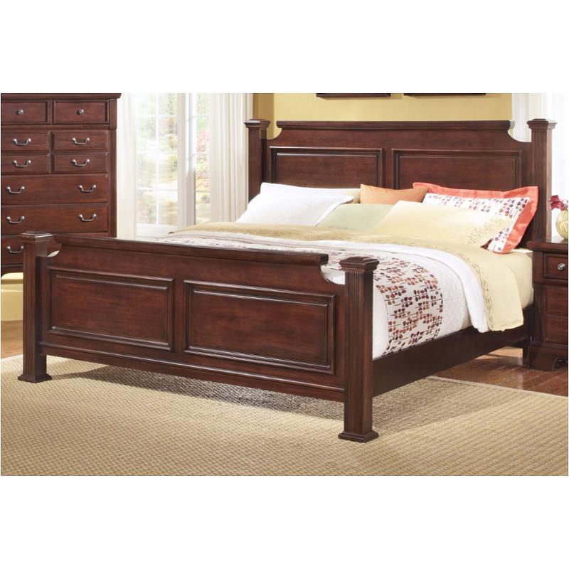 Bb51-558 Vaughan Bassett Furniture Queen Poster Bed - Dark Cherry
