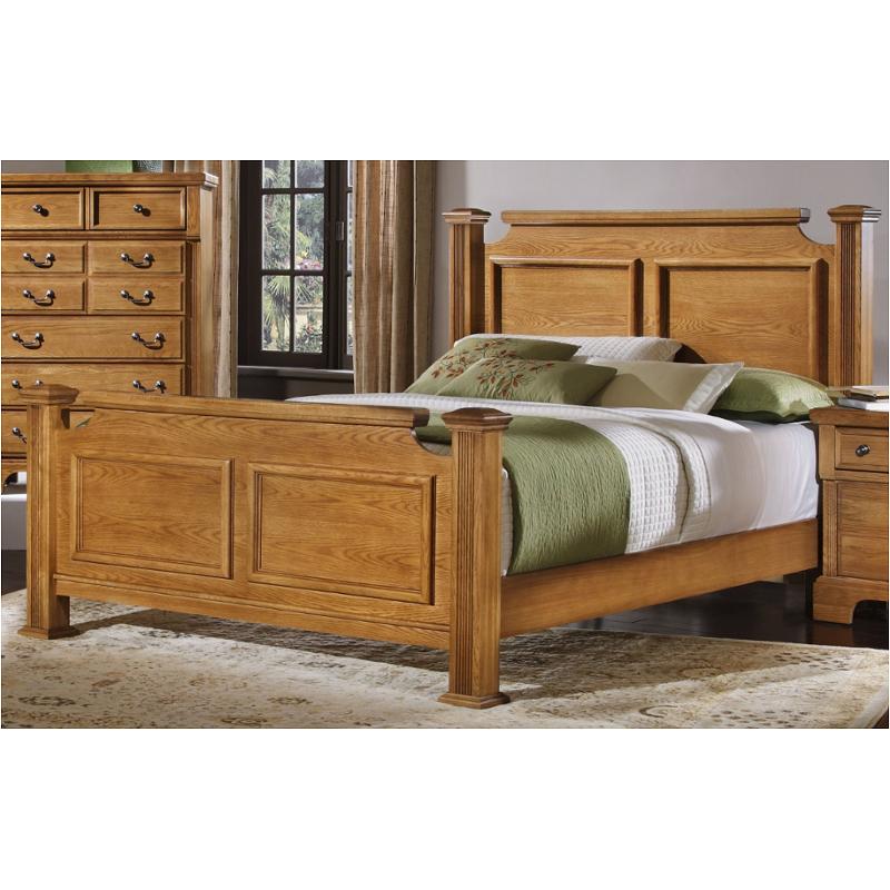 Bb53 558 Vaughan Bassett Furniture Queen Poster Bed Oak