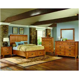 Bb54-559-st Vaughan Bassett Furniture Timber Mill - Oak Bedroom Furniture Bed
