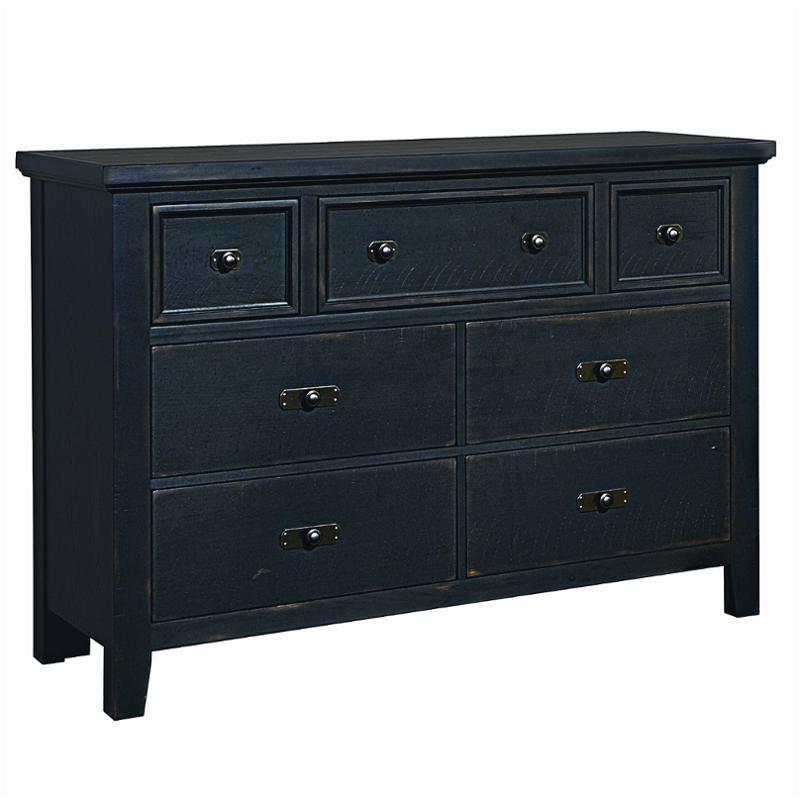 Bb56-002 Vaughan Bassett Furniture Timber Mill - Charcoal Bedroom Furniture Dresser