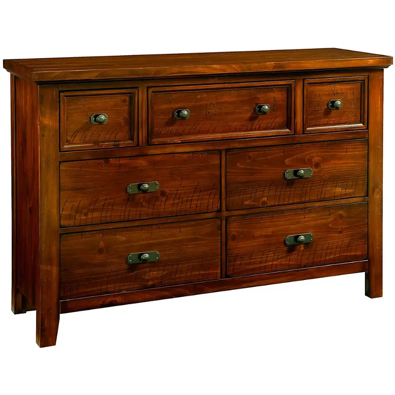 Bb58-002 Vaughan Bassett Furniture Timber Mill - Pine Bedroom Furniture Dresser