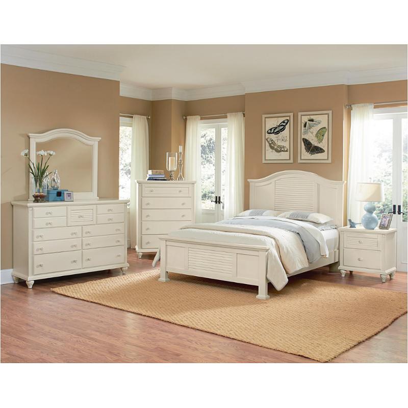 Bb42-558 Vaughan Bassett Furniture Shutters - White Bedroom Furniture Bed