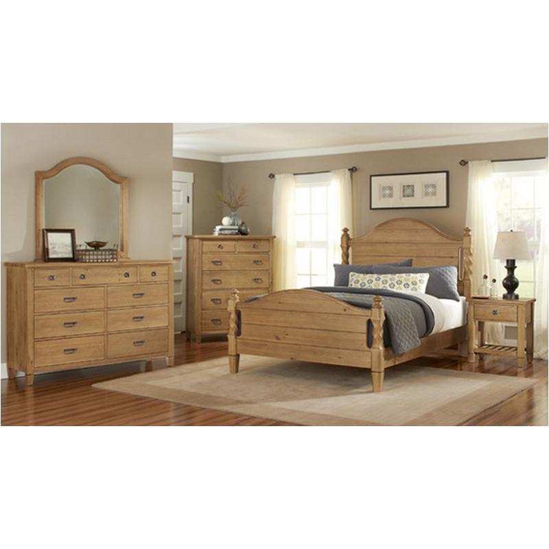 900-558 Vaughan Bassett Furniture Aspirations - Honey Bedroom Furniture Bed