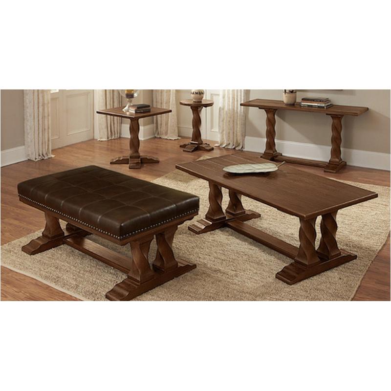 905-090 Vaughan Bassett Furniture Aspirations - Cognac Living Room Furniture Sofa Table