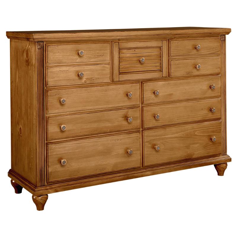 Bb49-002 Vaughan Bassett Furniture Shutters - Pine Bedroom Furniture Dresser