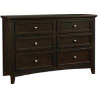 Bb27-001 Vaughan Bassett Furniture Bonanza - Merlot Bedroom Furniture Dresser