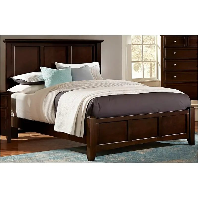 Bb27-552 Vaughan Bassett Furniture Bonanza - Merlot Bedroom Furniture Bed