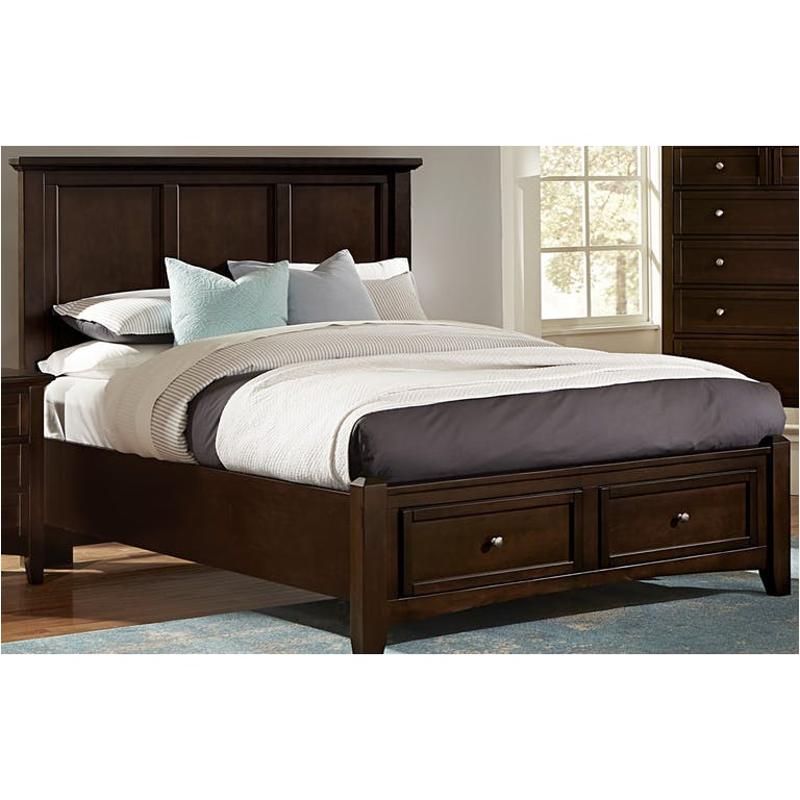 Bb27-302 Vaughan Bassett Furniture Bonanza - Merlot Bedroom Furniture Bed