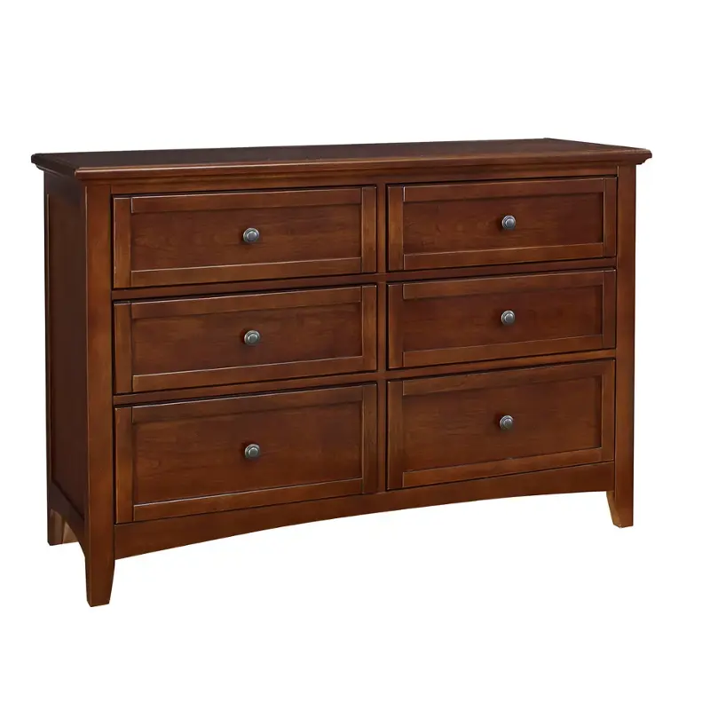 Bb28-001 Vaughan Bassett Furniture Double Dresser - Cherry