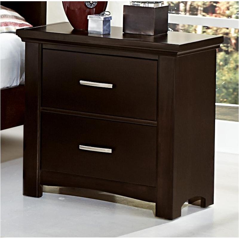 Bb67-226 Vaughan Bassett Furniture Transitions - Merlot Bedroom Furniture Nightstand