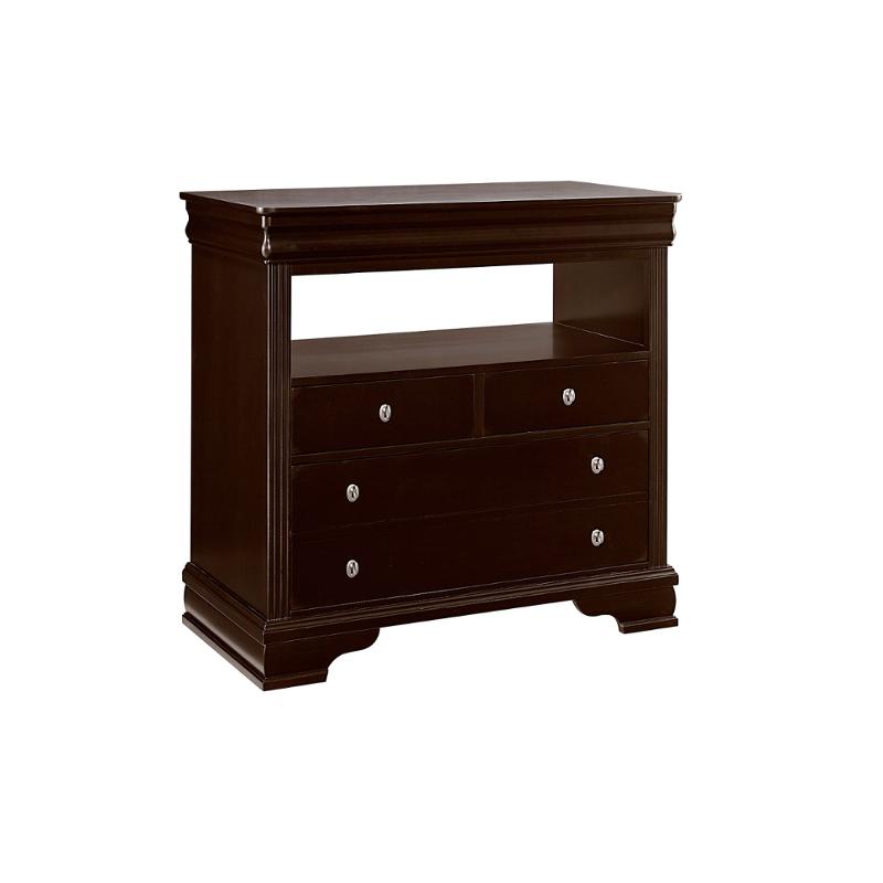 380-114 Vaughan Bassett Furniture French Market - Antique Merlot Bedroom Furniture Chest
