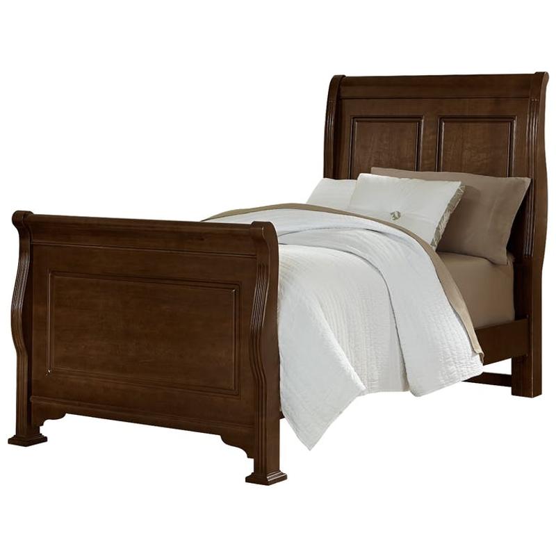 382331 Vaughan Bassett Furniture Twin Sleigh Bed French Cherry